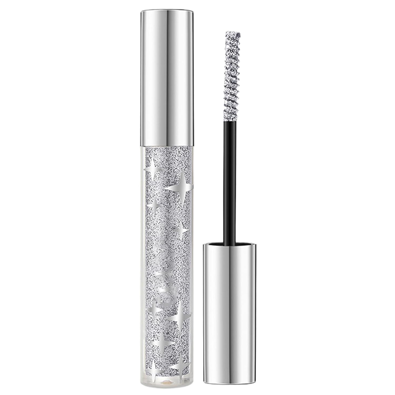 Glitter Mascara, Pearlescent Mascara, Glitter Diamond Mascara, Sparkling Glitter Mascara, Waterproof for Extreme Volume and Long Eyelashes