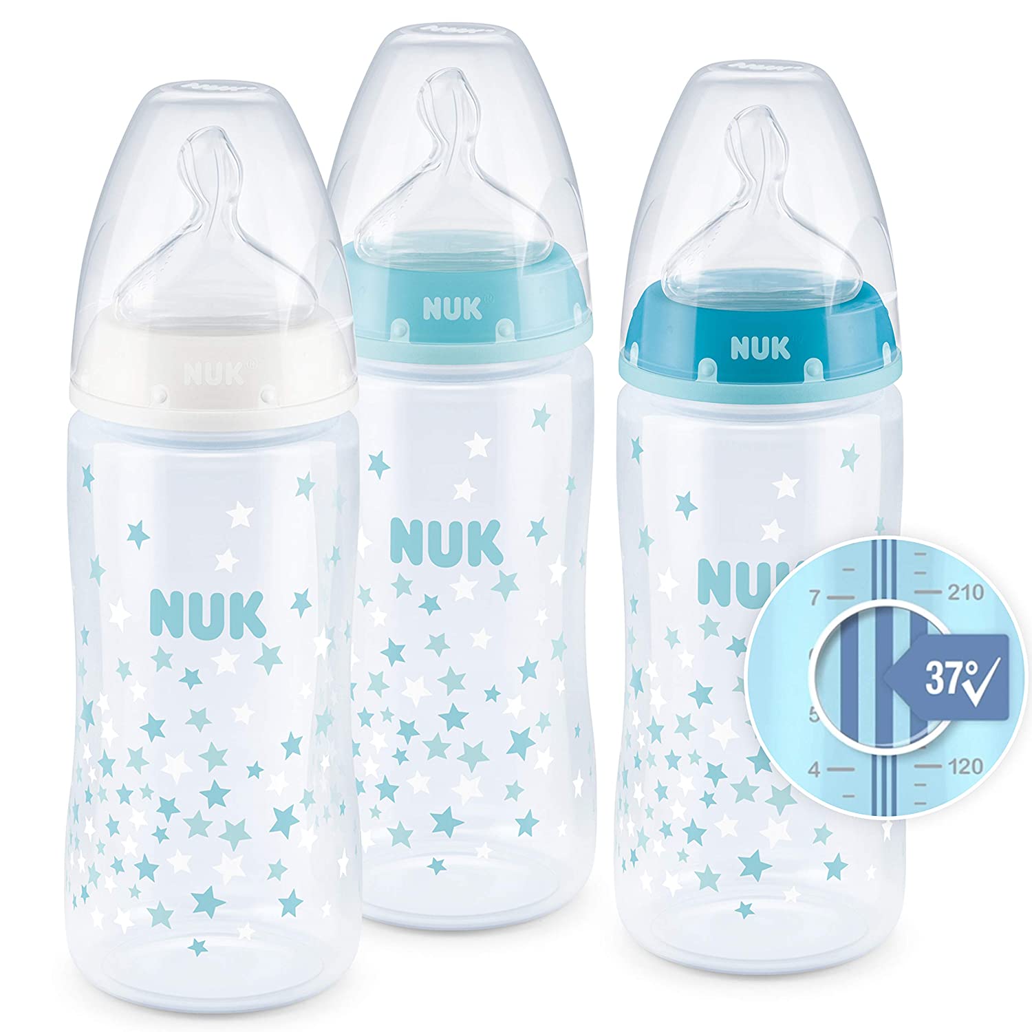 Nuk First Choice+ Baby Bottle Set Blue