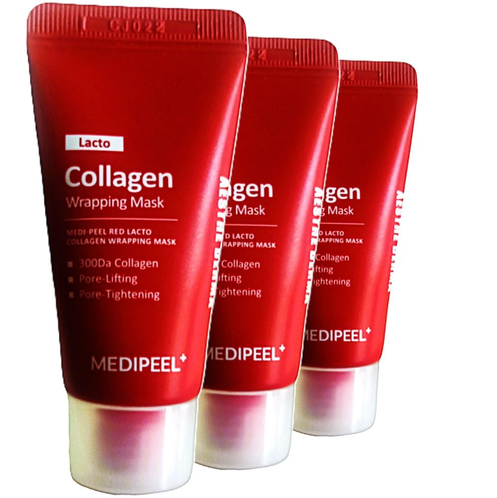 MEDI Peel Red Lacto Collagen Wrapping Mask Travel Kit Set 3 x 15 ml