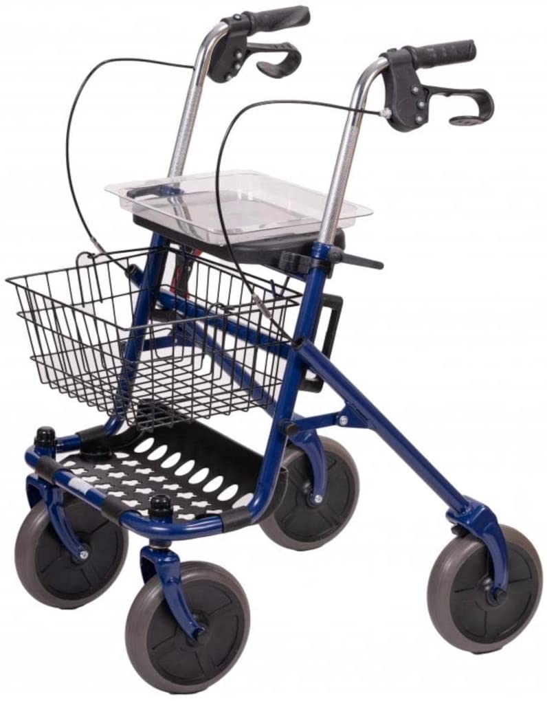 Antar Rollator AT51013 Standard Rollator Blue Tray Seat Foldable up to 120 kg