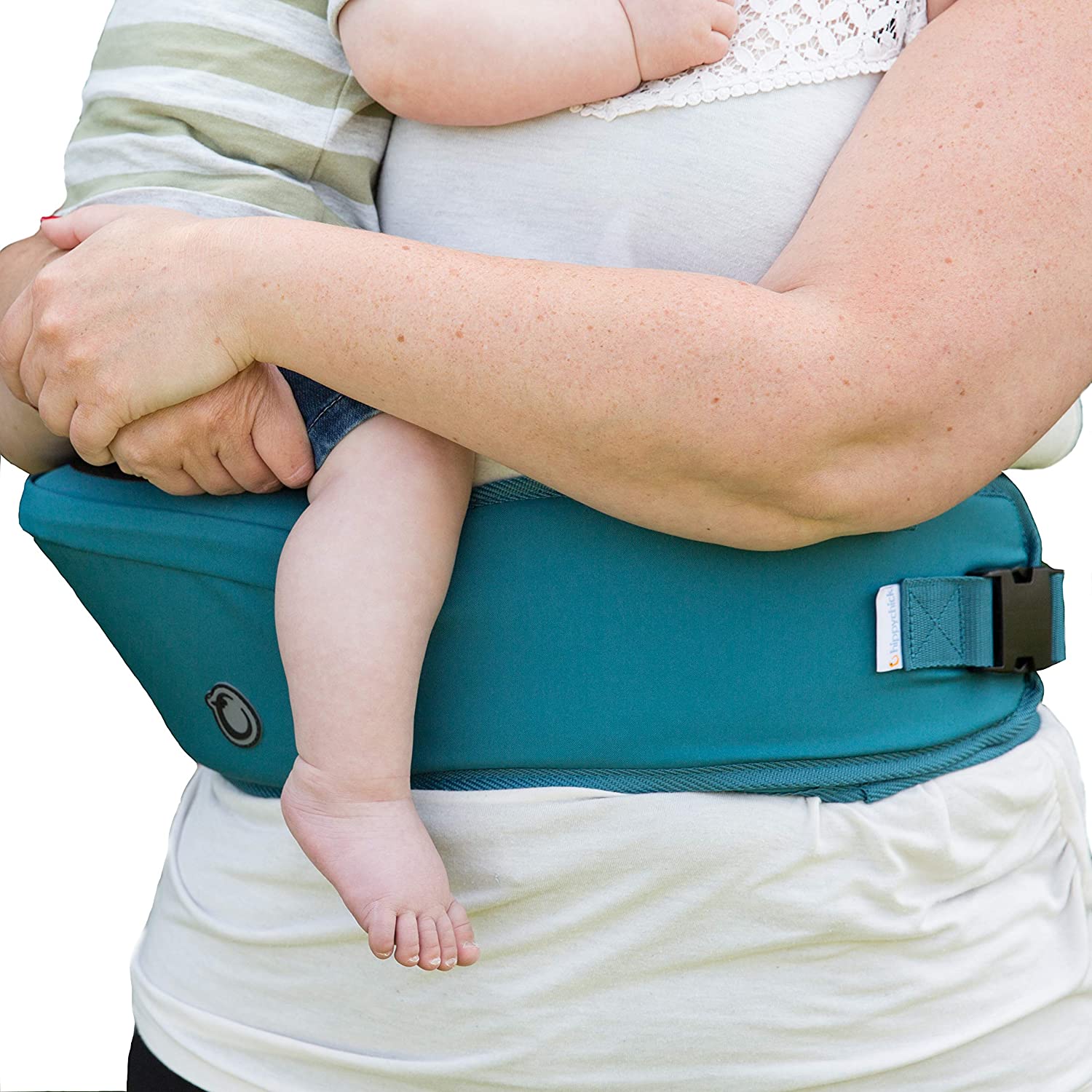 Hippychick Hipseat Baby Carrier - The Uncomplicated Hip Seat That Protects Your Back - Teal