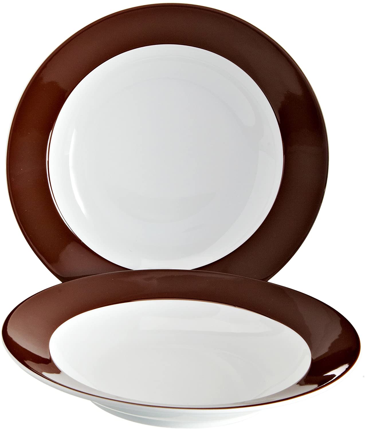 Kahla 57E149A72605C Soup Plates / Set Of 2 / Chocolate Brown