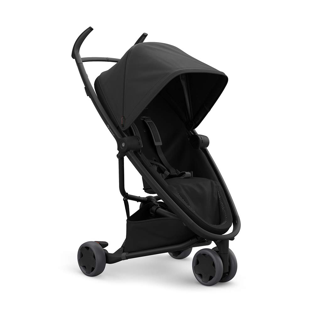 Quinny 1399971000 Zapp Flex Pushchair, Stylish Comfort Buggy with 3 Wheels, Pleasantly Light, Compact Foldable and Usable from Approx. 6 Months, Black on Black, Green, 8.8 kg