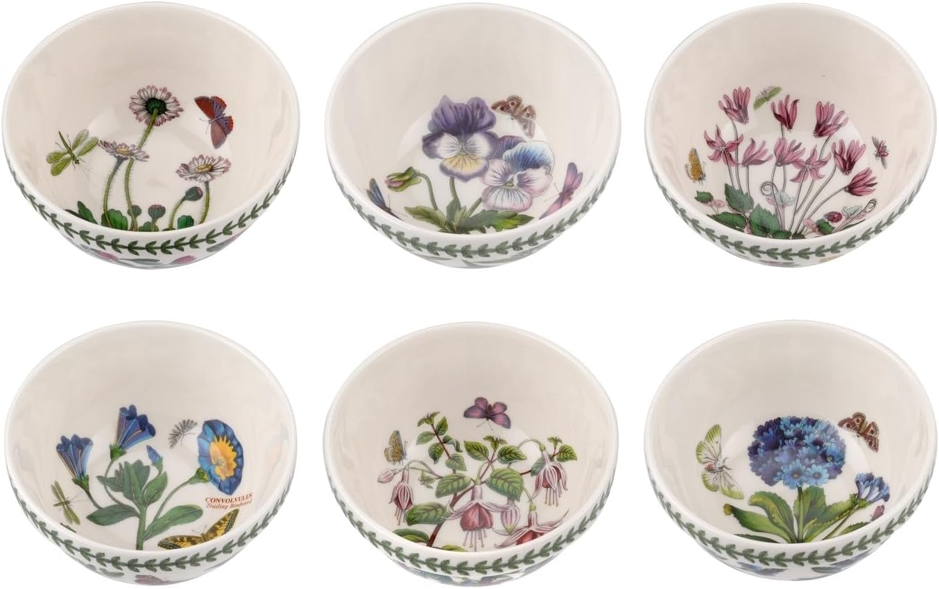 Portmeirion Botanic Garden Stacking Bowls 14cm Set of 6 Cereal Soup D