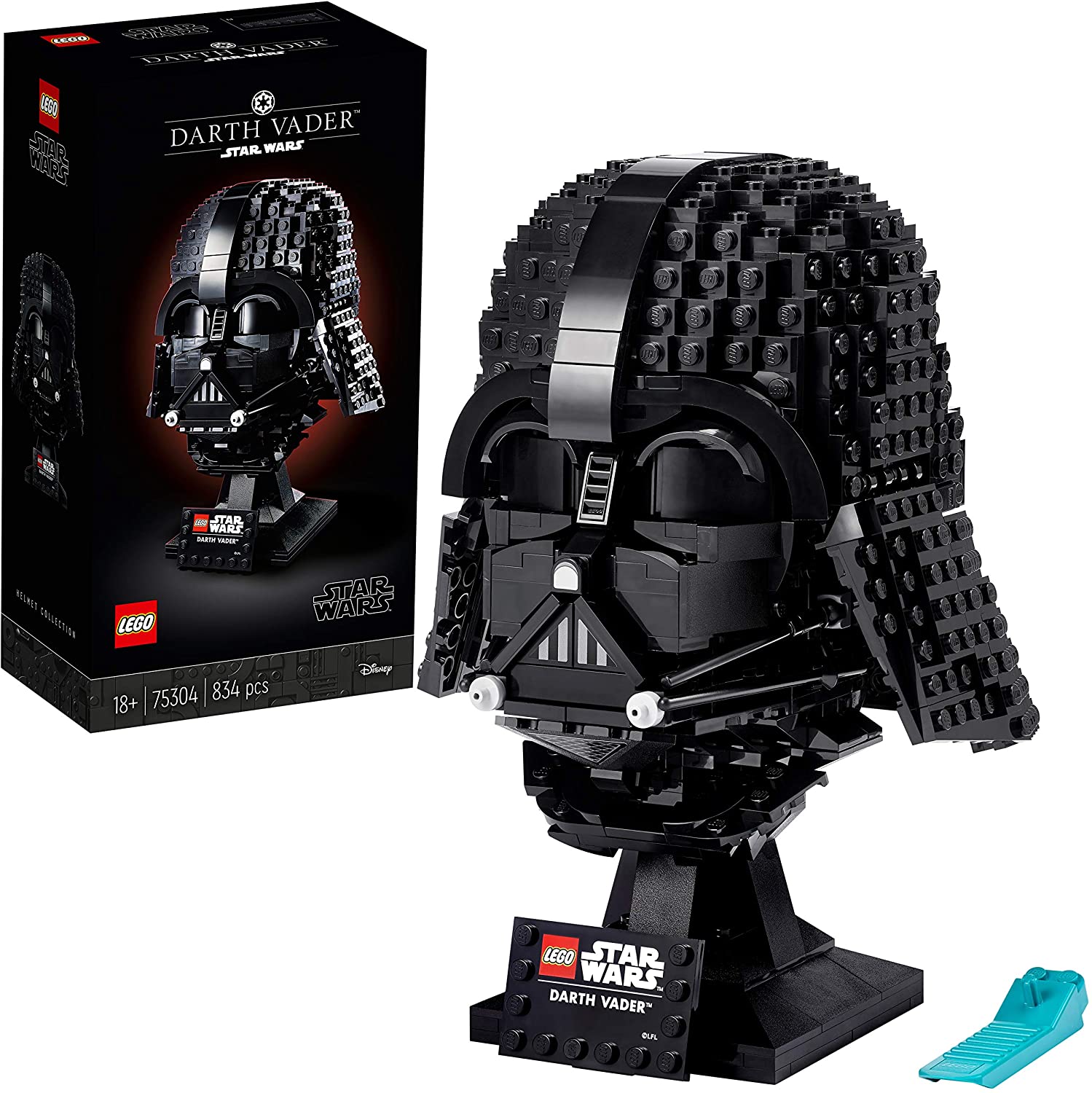LEGO 75304 Star Wars Darth-Vader helmet, construction kit for adults, decor