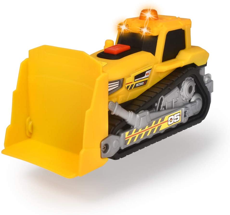 Dickie Toys 203302026 Bulldozer, Bulldozer, Construction Vehicle, Shovel, M