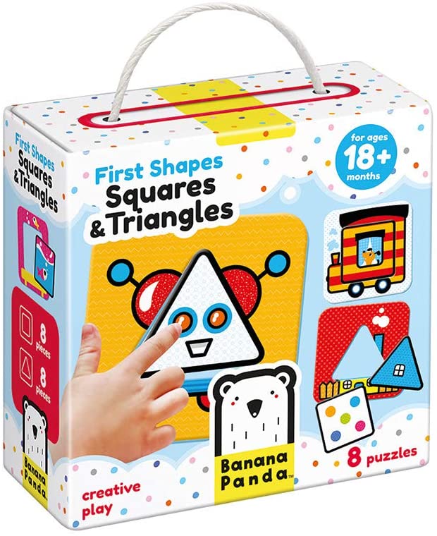 First Shapes Squares & Triangles Age 18M+ Puzzle