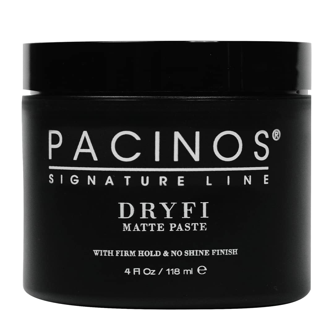 Pacinos dryfi 118 ml - Matte Hair Paste Men - No Shine & Flexible Hold - For Hair Styling with Natural Finish & Texture - Pomade Water-Based - Hair Wax Matte - Hair Wax Men, ‎gray