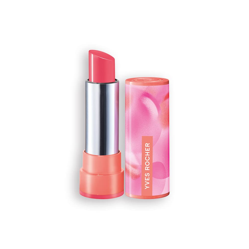 Yves Rocher Couleurs Nature Rouge Elixir Glow 03 Camélia Rose | Radiant colors and care in a single lipstick, ‎03