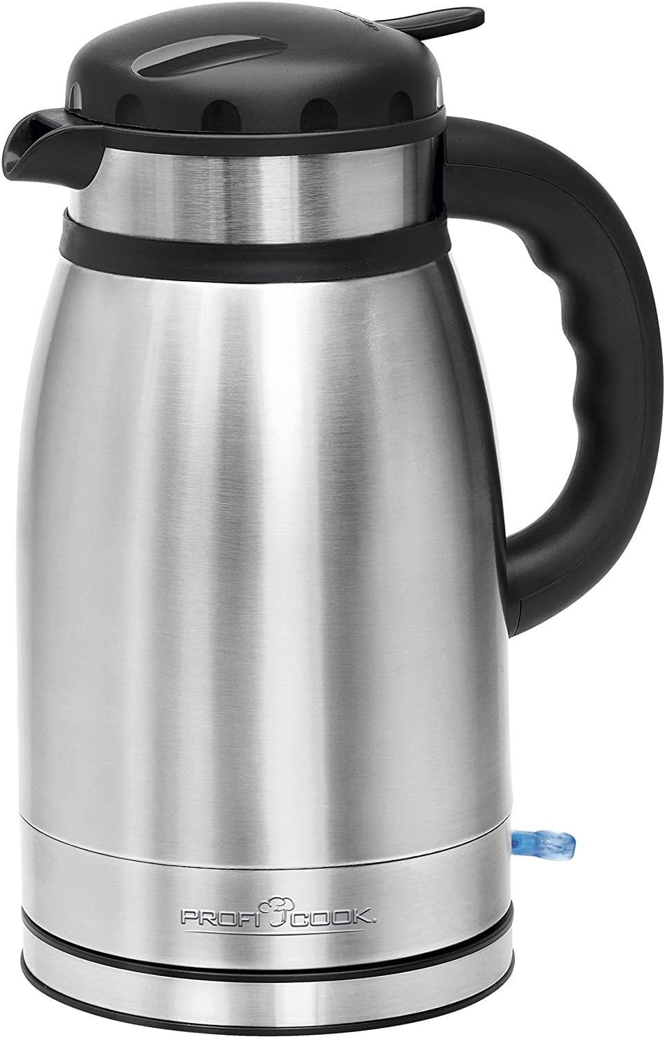 Profi Cook ProfiCook PC-WKS 1148 T 2-in-1 Stainless Steel Kettle and Thermos Jug, 1.5 L, Double-Walled Thermal Housing, Hot Water for Hours