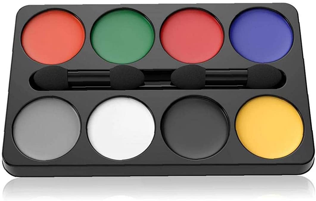 Ruluti Halloween Makeup Kit 8 Colour Costume Horror Makeup Palette for Halloween Party Cosplay (8 Colours)