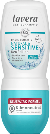 lavera Deo Roll On Deodorant Natural & Sensitive, 50 ml