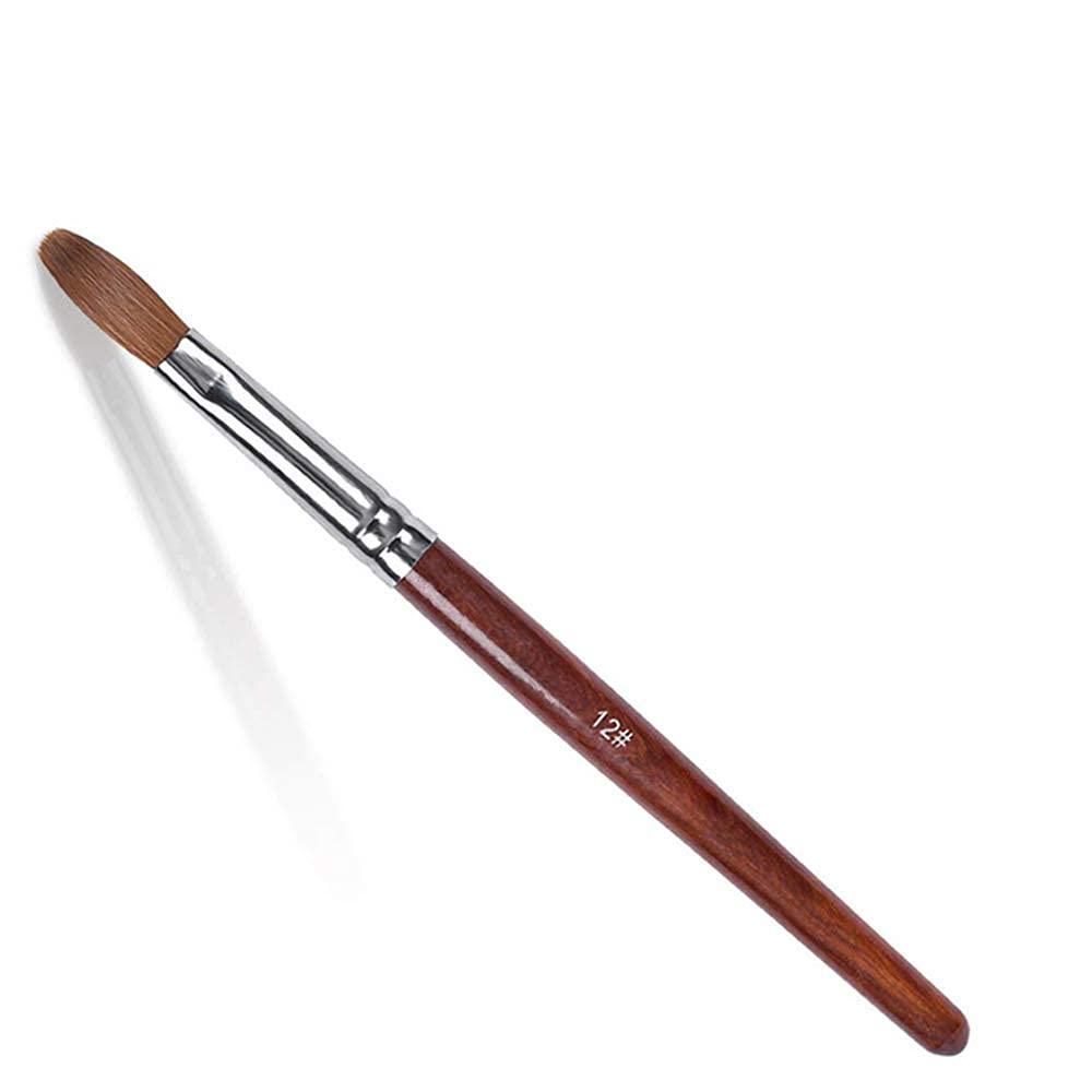 Nacerlary 12# sable Nagelpinsel Pinselset,AcrylnägelManiküre-Werkzeug, Geeignet für den professionellen Gebrauch oder den Gebrauch zu Hause