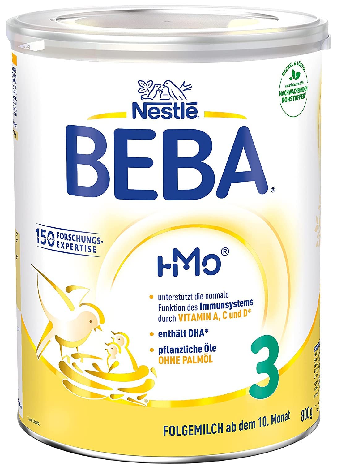 Nestlé BEBA 3 Folgemilch, Folgenahrung ab dem 10. Monat, 1 x 800g
