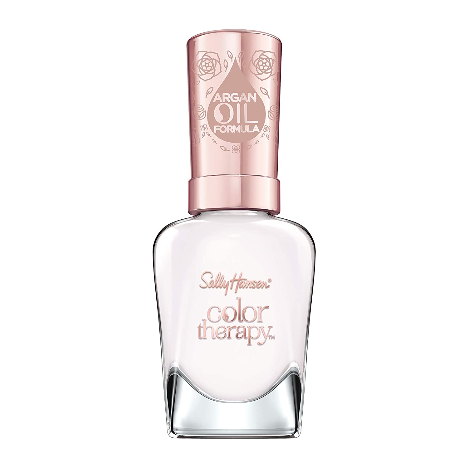 Sally Hansen Color Therapy Nail Polish Colour 523 Daisy Dreaming Nourishing Colour Nail Polish with Argan Oil and Matte Finish (White) 14.7ml, ‎white