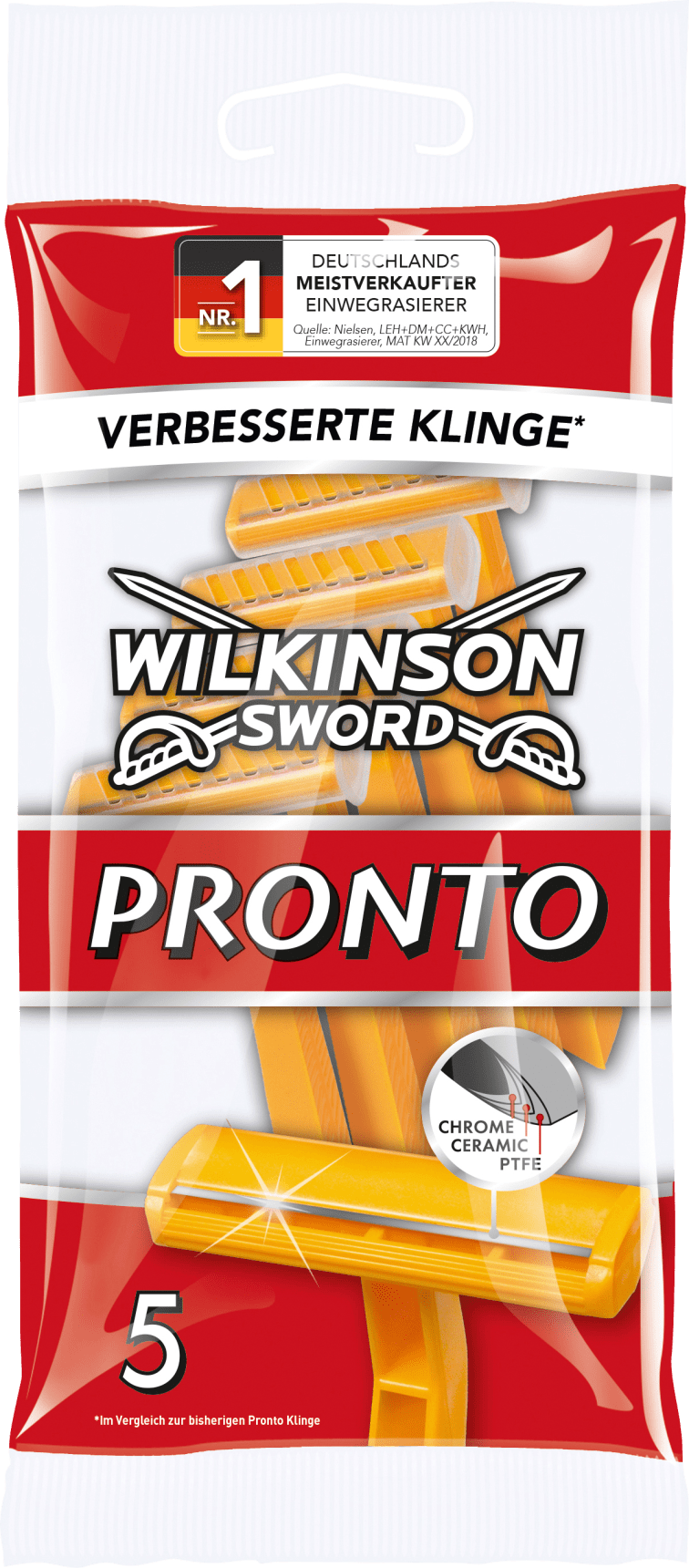 Pronto Disposable Shaver, 5 Pcs