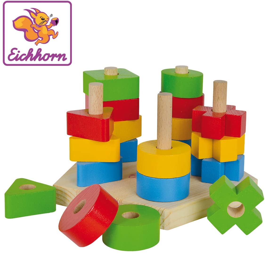 Eichhorn - Wooden toy plug-plate 21pcs