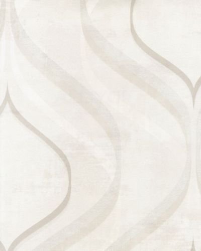15802 ? Idyllia Grey & White Swirls Gallery Wallpaper