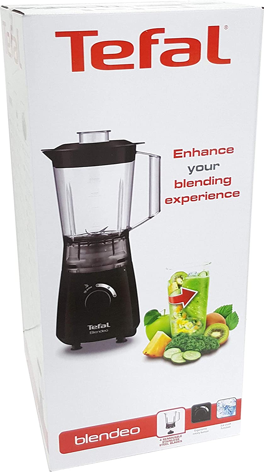 Tefal Blendeo BL2A, 400W, 1.5L, Stand Blender, Smoothie Maker, Mixer, Shakes Blender, Mill and Icebreaker, Ice Crusher with 2 Speed Control