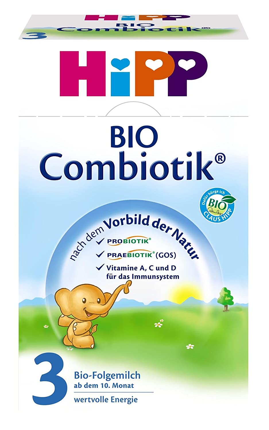 Hipp Bio Combiotik 3 Folgemilch - ab 10. Monat, 3er Pack (3 x 600g)