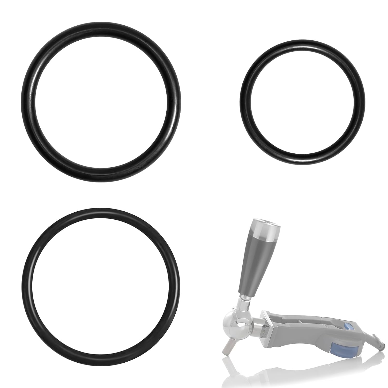 Gasket O-rings for Philips Perfect Draft - Replacement O Sealing Rings Compatible with Philips Perfect Draft Beer Dispenser HD3600, 3610, 3620, 3720 | Rubber Rings Set for Perfect Draft Barrels (3