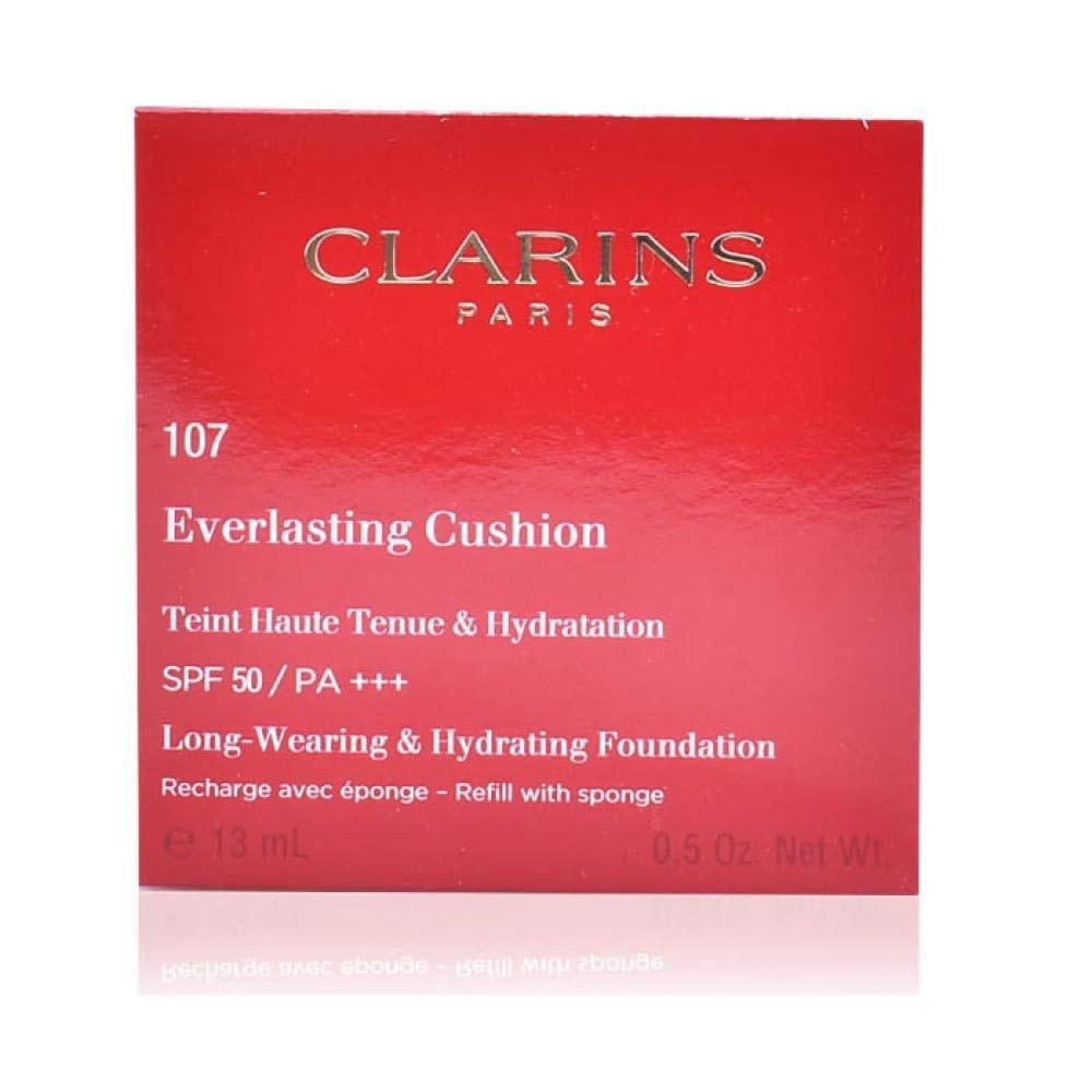 Clarins Everlasting Cushion Recharge Teint Haute Tenue & Hydration 107 Beige 13ml