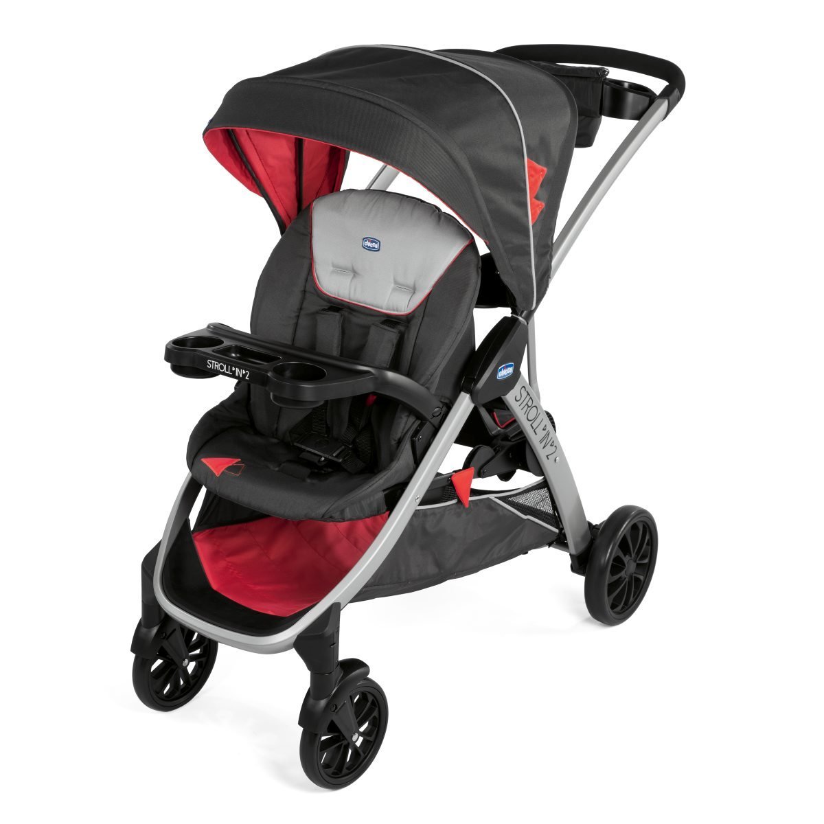 Chicco Stroll\'in\'2 Sibling Pushchair Lava