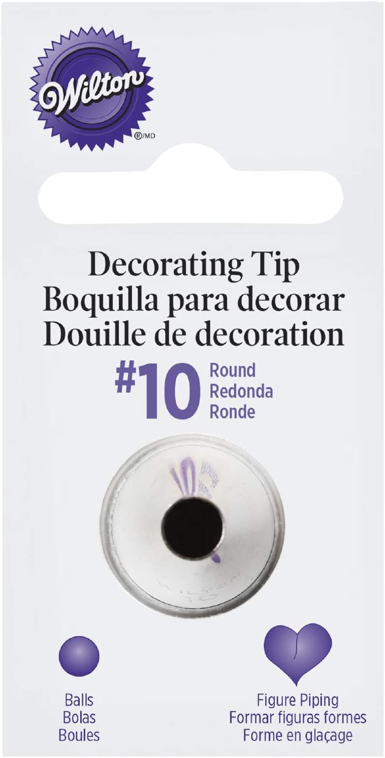 Wilton Decorating Tip Round # 010 – Round Spout Carded 010