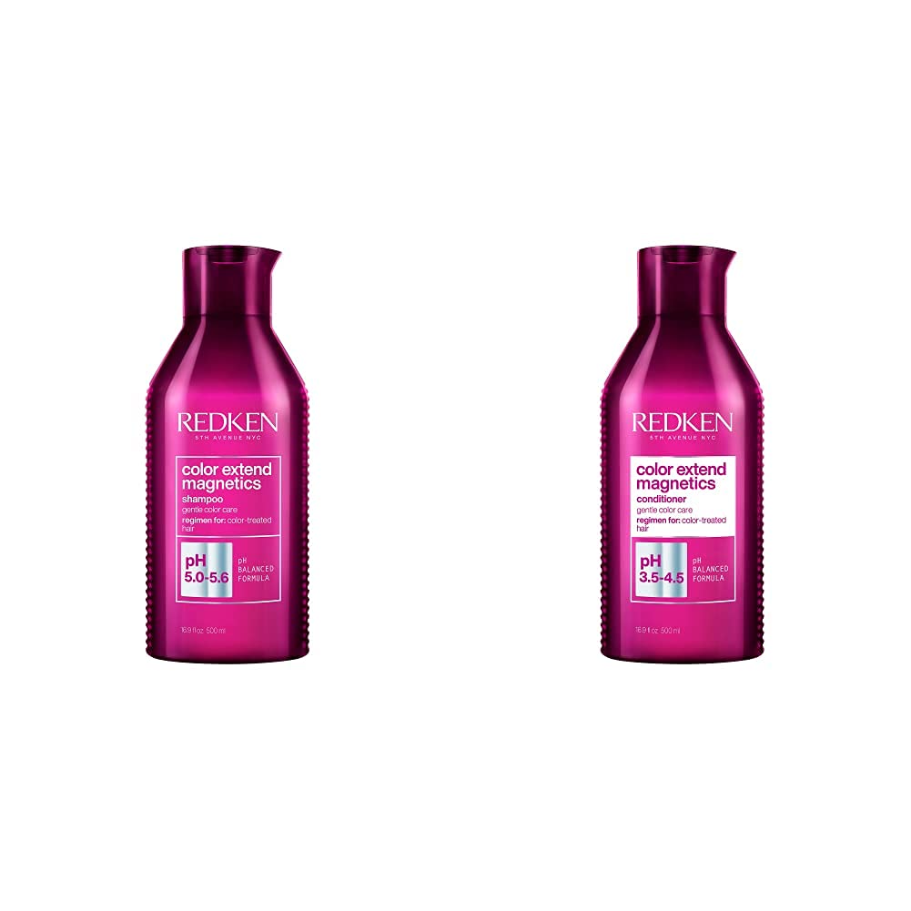 Redken Color Extend Magnetics Shampoo, Farbpflege Shampoo für getöntes und coloriertes Haar, versiegelt die Haarfarbe, Haarpflege mit Leinsamen-Öl, Glanz & Geschmeidigkeit