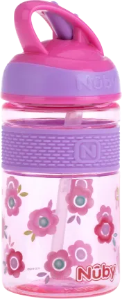 Na by Drinking straw cup Freestyle Tritan, pink 360ml, 1 pc