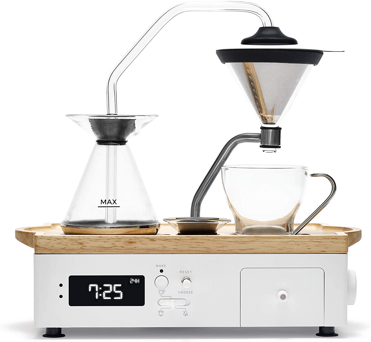Joy Resolve Barisieur Coffee Machine with Timer Function, White
