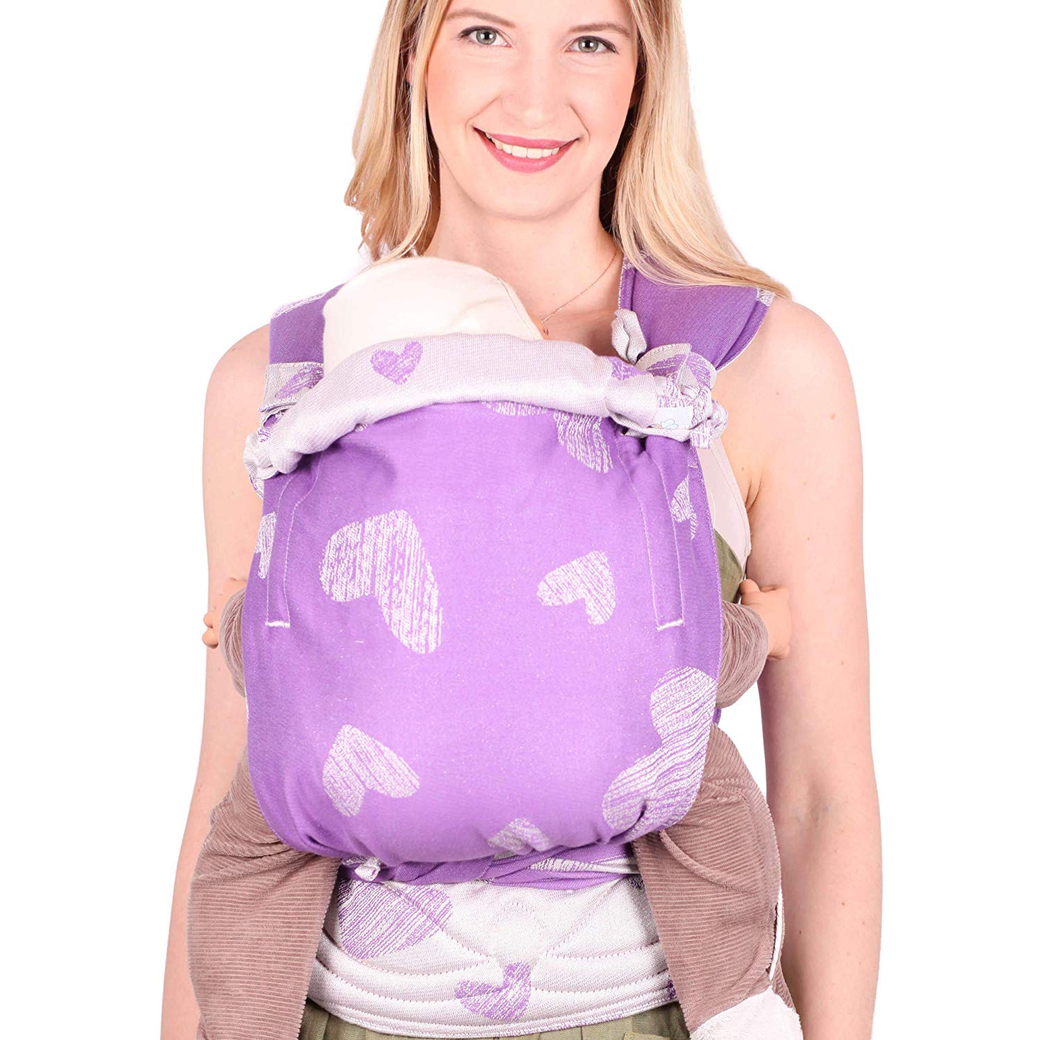 Schmusewolke Baby Carriers | Baby Carrier for Newborns from Birth and Toddlers with Organic Cotton | Front and Back Carrying