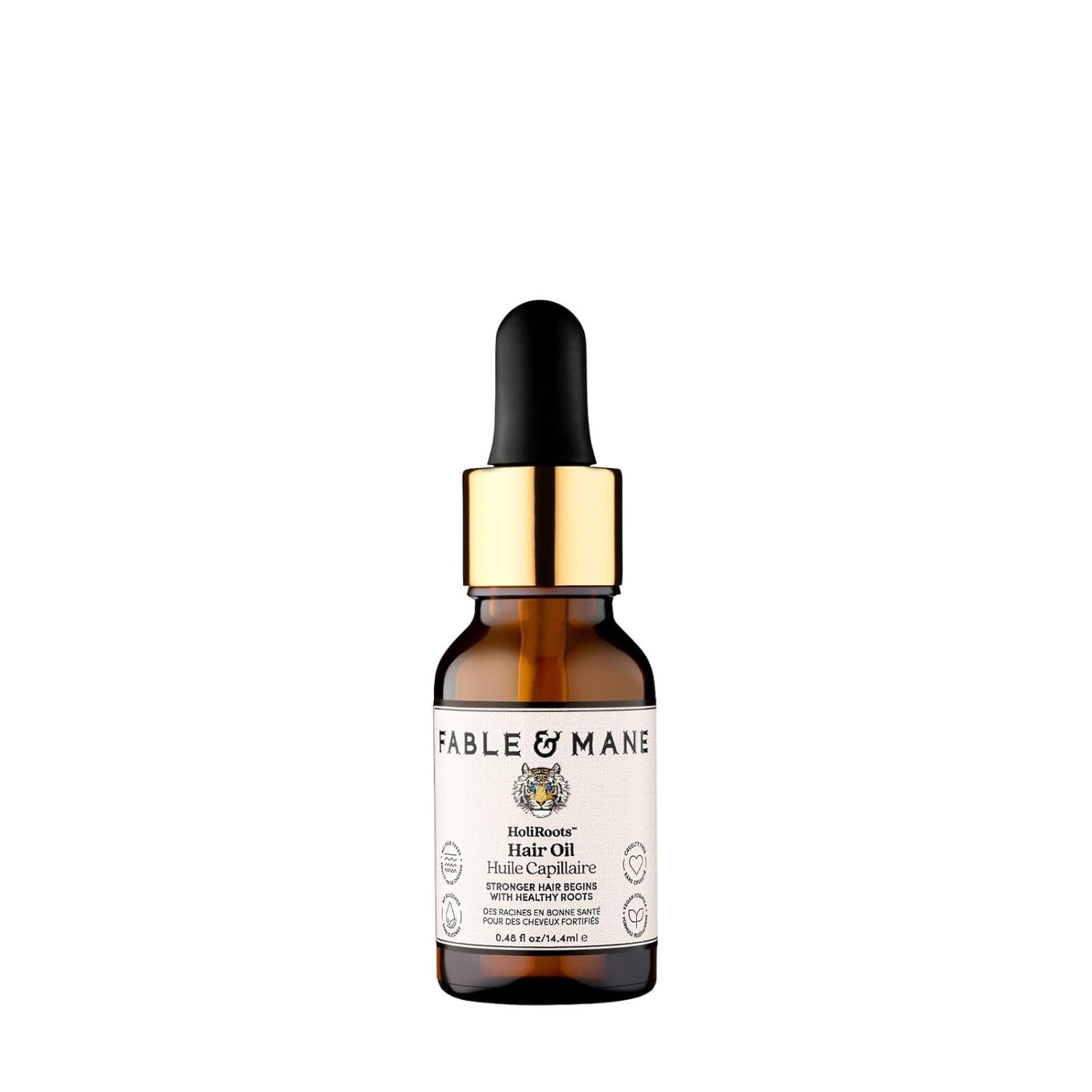 Fable & Mane Hair Oil - Strengthens Hair Oil for Healthy Hair with Ashwagandha, 13.6 ml