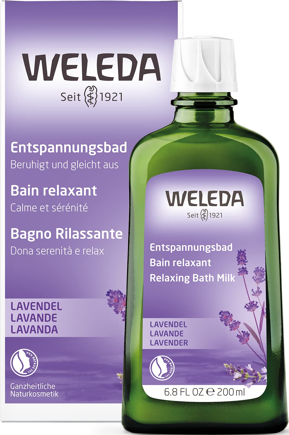 Weleda Organic Lavender Relaxation Bath (1 x 200 ml), ‎multicoloured