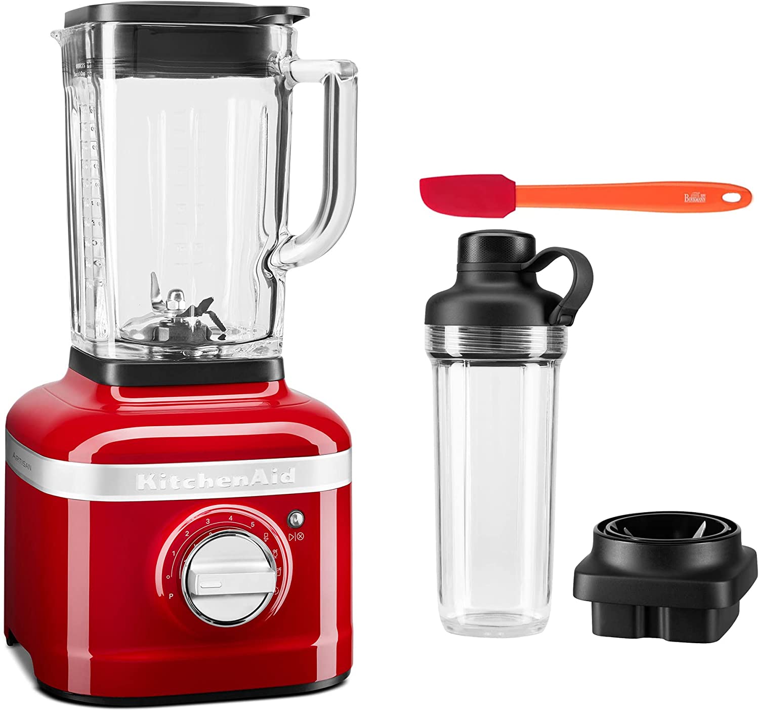 Kitchenaid Artisan K400 5KSB4026EER Blender Starter Set with Mixing Container Set 500 ml (5KSB2030PJB) Mini Dough Scraper