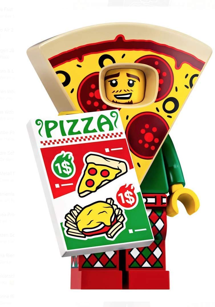 Mini Figure Lego Series 19 71025 #10 Pizza Guy Chief