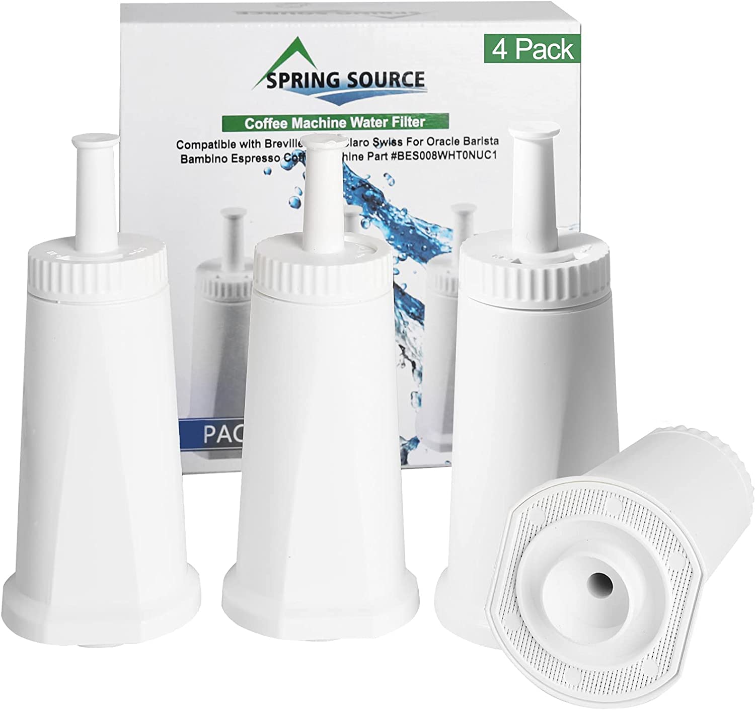 Pack of 4 Water Filter for BES008 Filter SES810/SES920/SES980/SES990/SES878/SES500 (3)