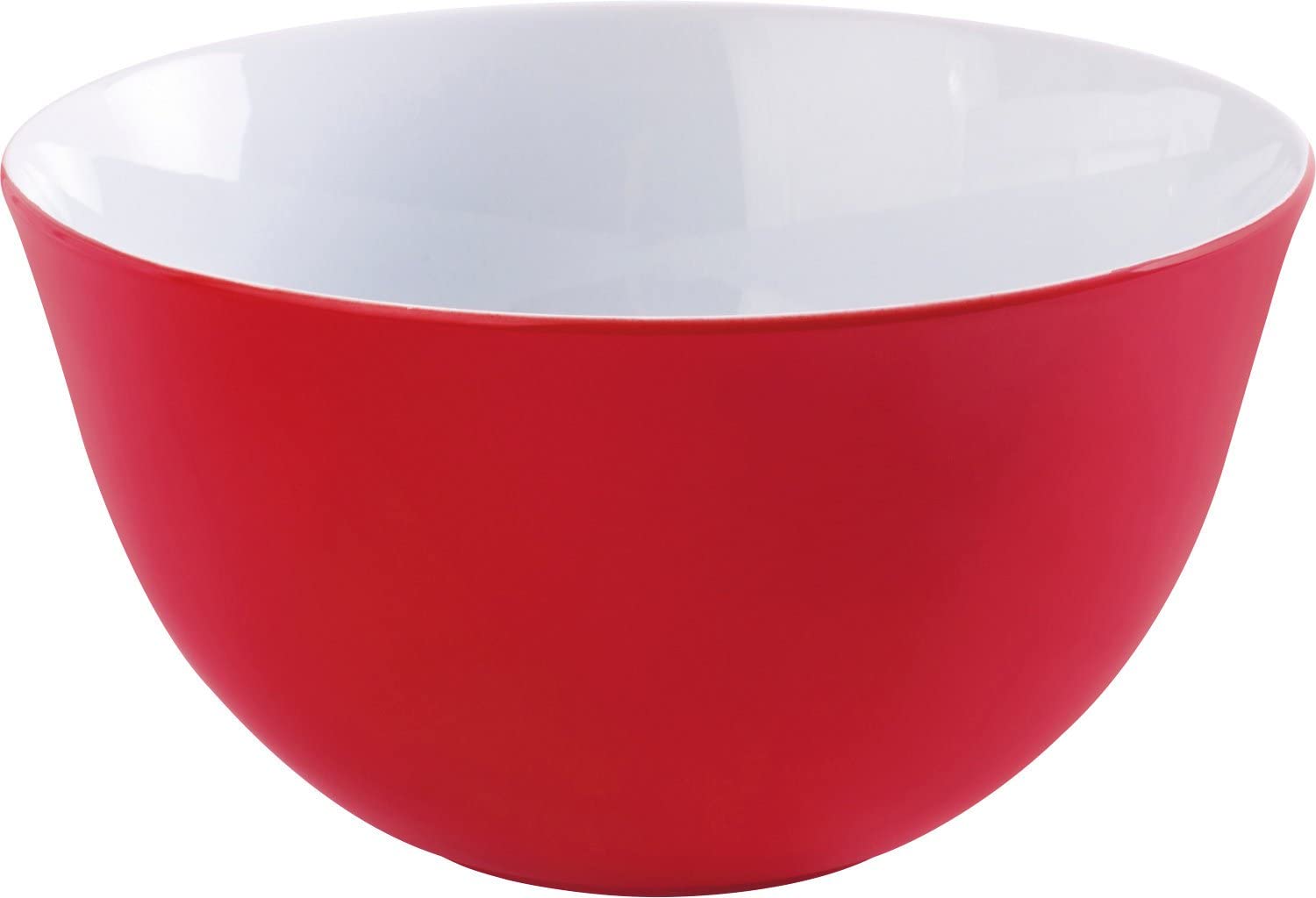 Salad Bowl Size: 26cm W x 26cm D, Colour: Red
