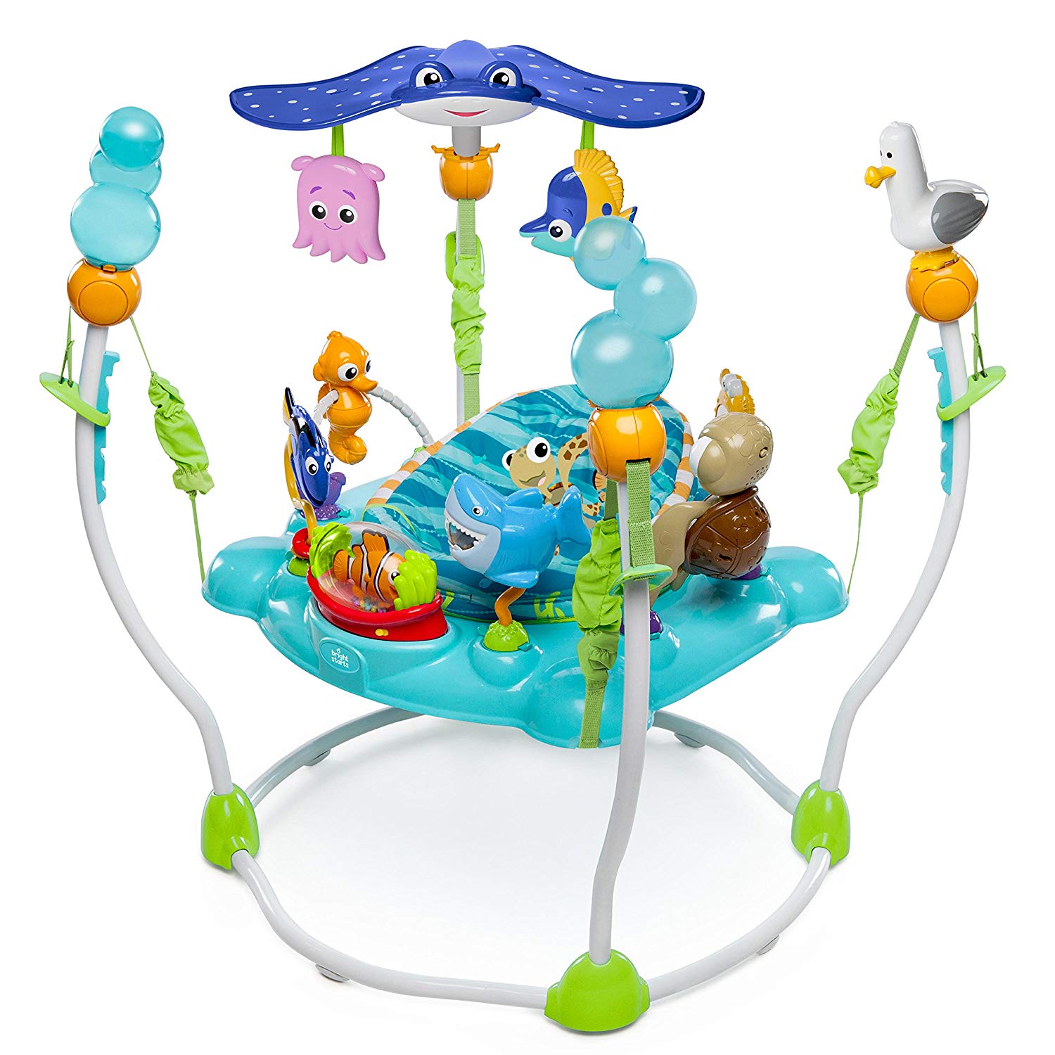 Disney Baby, Finding Nemo Height-Adjustable Jumping & Play Centre with Lights, Melodies and Over 13 Interactive Toys