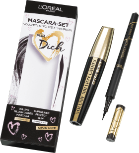 L'Oréal Paris Mascara Set Volume Collages 1000 Lashes + Kajal Perfect Slim 01 intense black, 1 pc