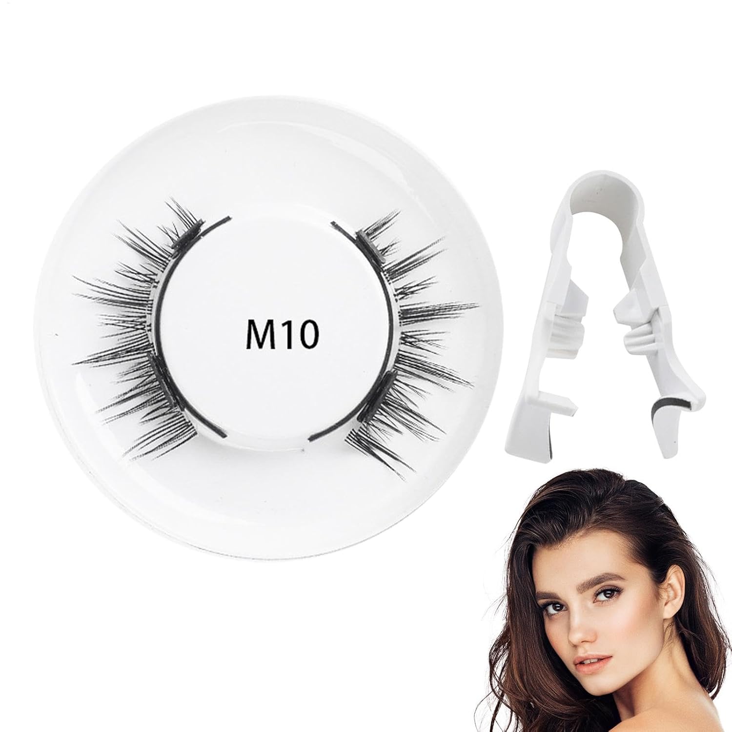 Magnetic Eyelashes - False Eyelashes with Magnets, Magnetic False Eyelashes | Magnetic Eyelash Kit, Magnetic Eyelashes | Reusable False Eyelashes with Applicator for Girls Women