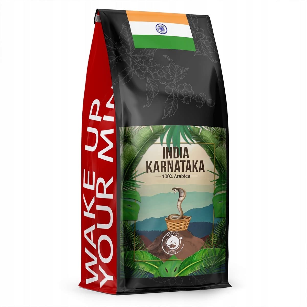 Blue Orca Coffee - INDIA KARNATAKA - Specialty Kaffeebohnen aus Indien Karnataka - Frisch geröstet - Single Origin - SCA 82 Punkte, 1 kg
