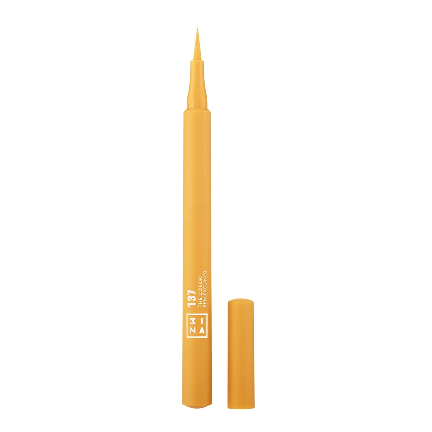 3ina makeup - The Color Pen Eyeliner 137 - Yellow Liquid Eyeliner - 10H Long -Lasting Matte Eyeliner Pen with Precision Tip - Highly Pigmented Liquid Liner - Vegan - Cruethy Free