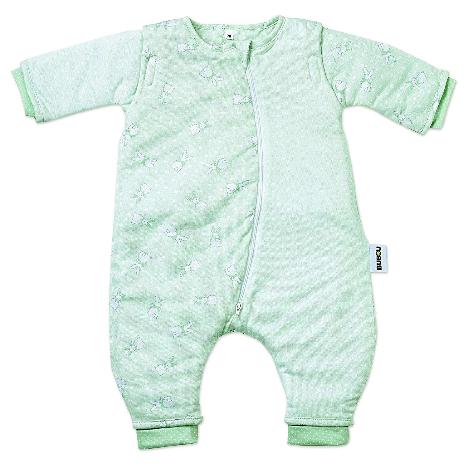 Bubou Walker 753172 Mint Green with Bunny Motif, Multi-Coloured