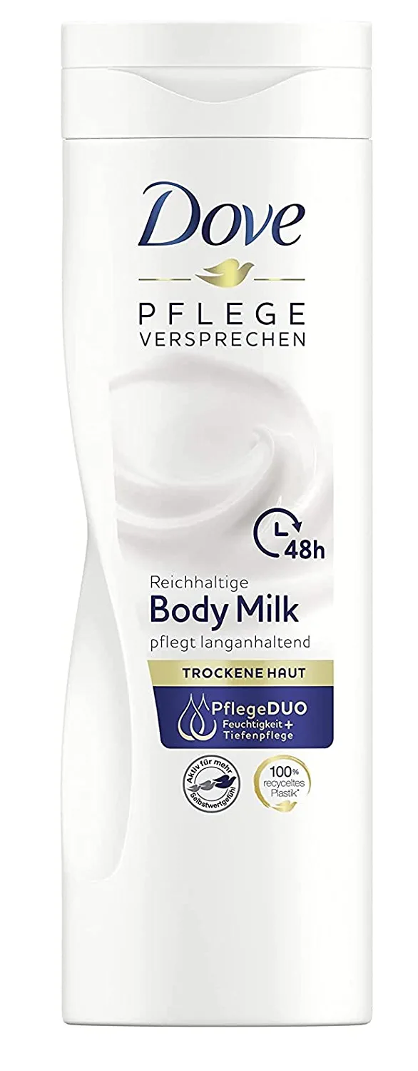 Pack of 12 - Dove Body Milk Rich Nourishes for Dry Skin - 400 ml