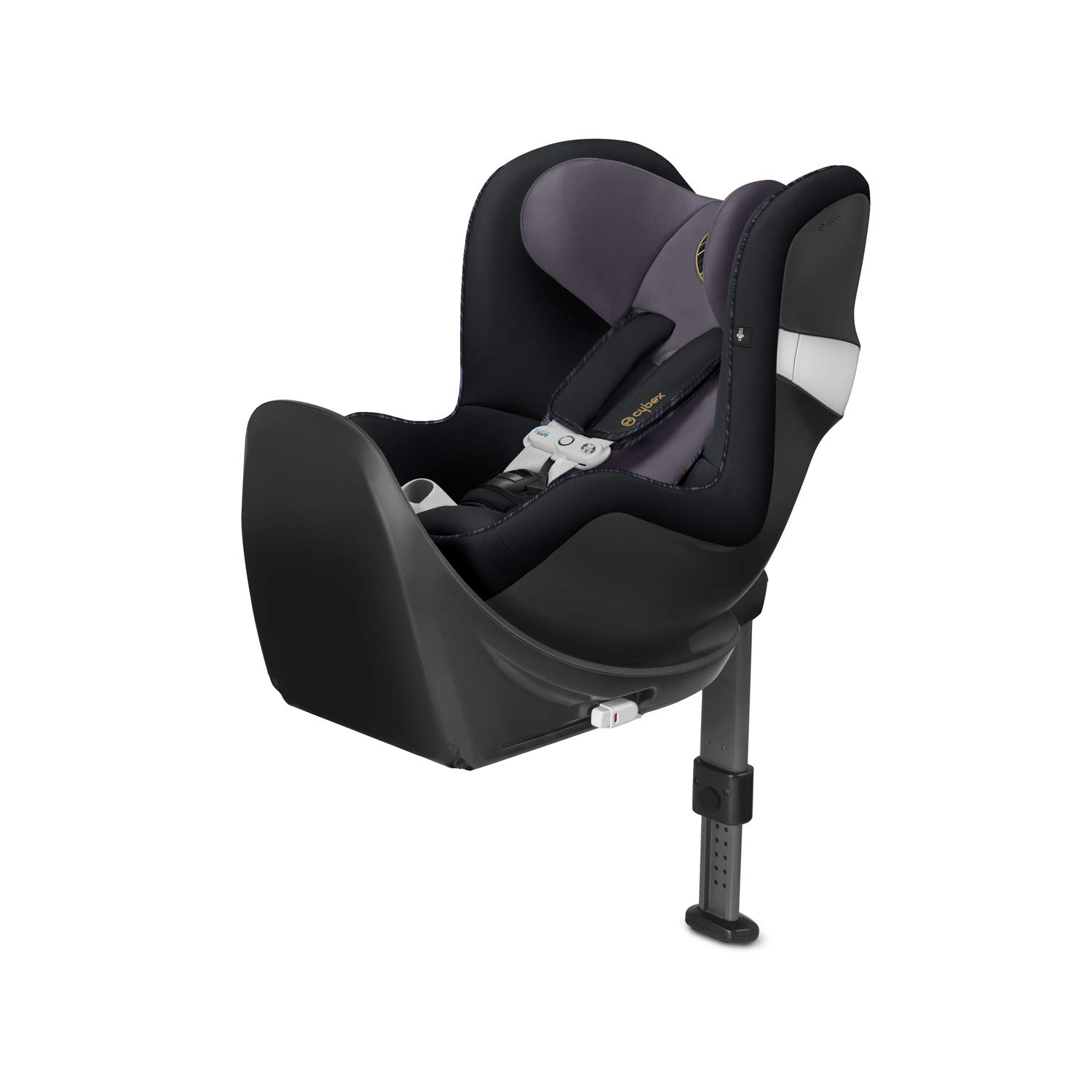 CYBEX Gold Sirona M2 i-Size, Incl. SensorSafe, From Birth to Approx. 4 years, from 45 cm to approx. 105 cm (max. 19 kg), Incl. Base M, Premium Black