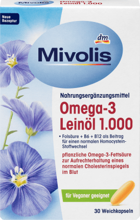 Mivolis Omega-3 linseed oil 1,000, capsules 30 pcs., 46.6 g