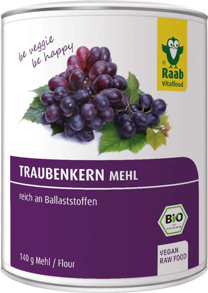 Raab Vitalfood Grape Seed Flour -- 140g