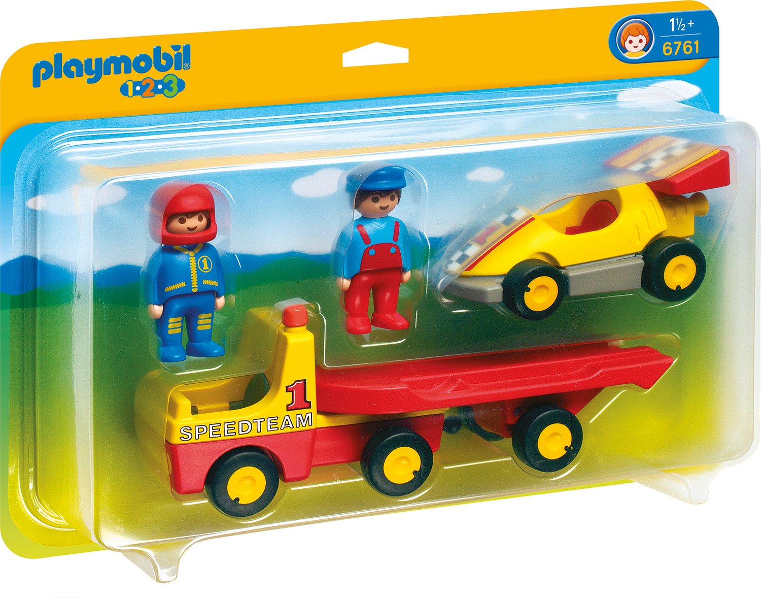 Playmobil Racing Car With Transporter
