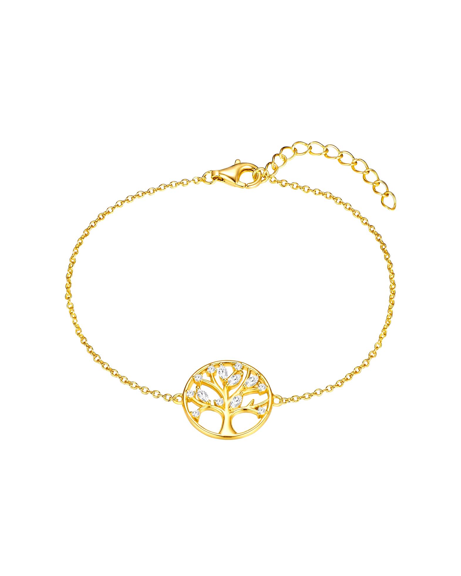 Rafaela Donata Bracelet Bracelet Tree of Life Sterling Silver Cubic Zirconia in Silver